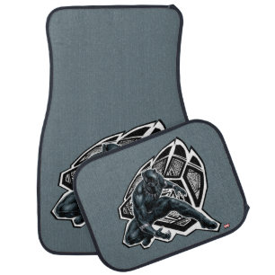 Avengers Classics Black Panther Paw Badge Car Floor Mat