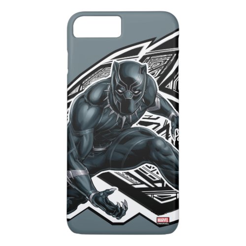 Avengers Classics  Black Panther Paw Badge iPhone 8 Plus7 Plus Case