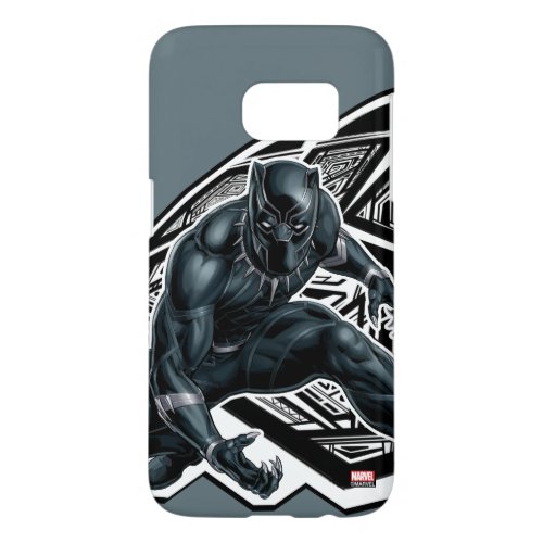 Avengers Classics  Black Panther Paw Badge Samsung Galaxy S7 Case