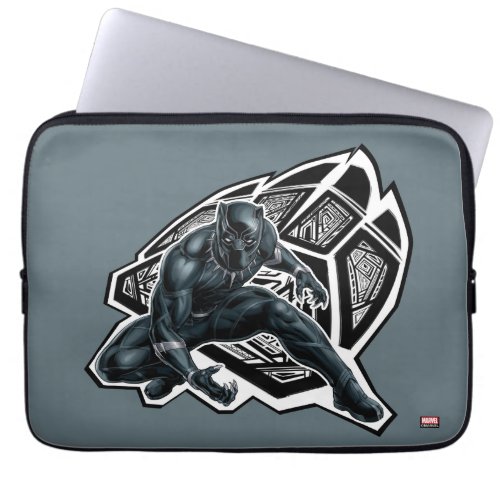 Avengers Classics  Black Panther Paw Badge Laptop Sleeve
