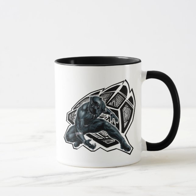 Avengers Classics | Black Panther Paw Badge Mug (Right)