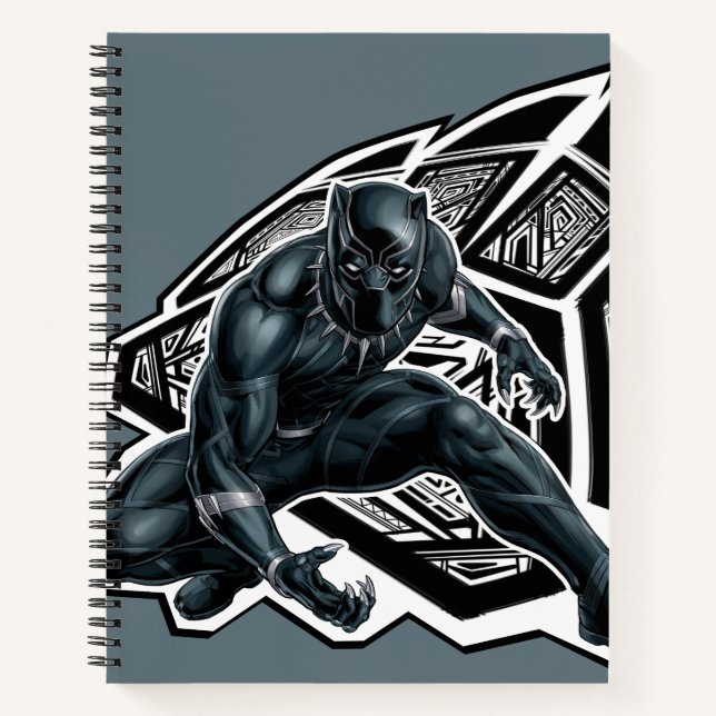 Avengers Classics | Black Panther Paw Badge Notebook (Front)