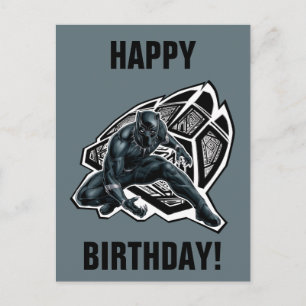 Avengers Classics Black Panther Paw Badge Postcard