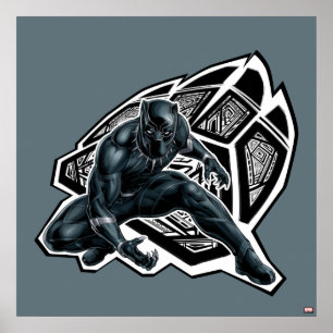 Avengers Classics Black Panther Paw Badge Poster