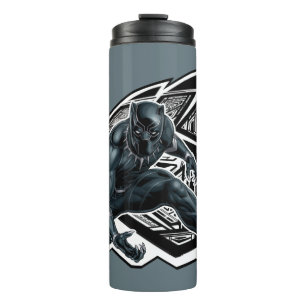 Avengers Classics   Black Panther Paw Badge Thermal Tumbler