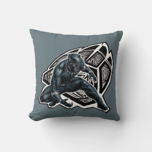 Avengers Classics   Black Panther Paw Badge Throw Pillow