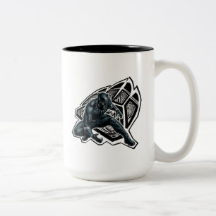 Avengers Classics   Black Panther Paw Badge Two-Tone Coffee Mug