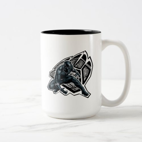 Avengers Classics  Black Panther Paw Badge Two_Tone Coffee Mug