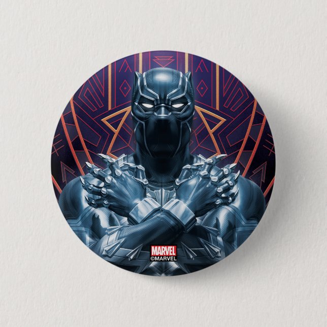 Avengers Classics | Black Panther Salute Button (Front)