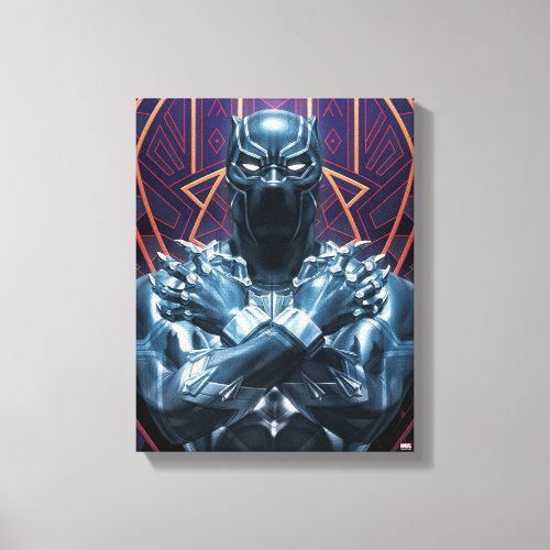 Avengers Classics  Black Panther Salute Canvas Print