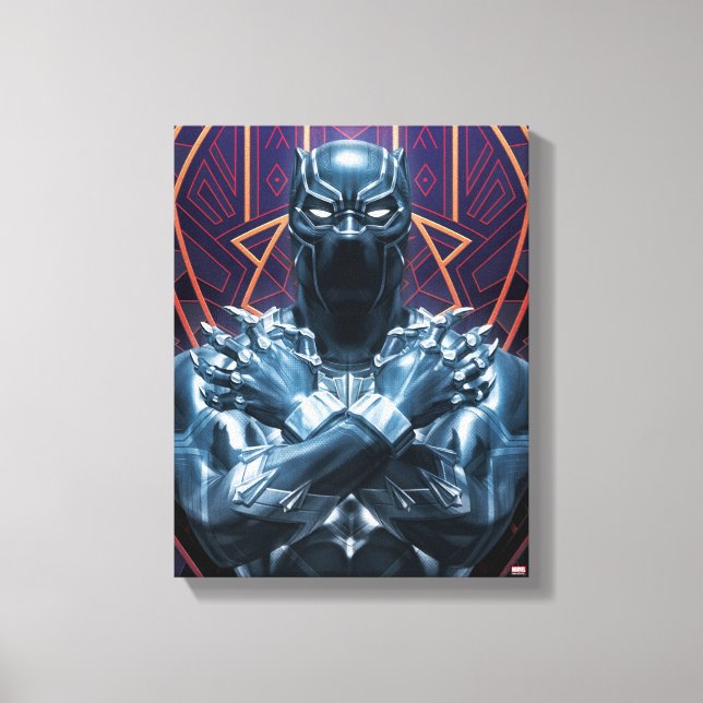 Avengers Classics | Black Panther Salute Canvas Print (Front)