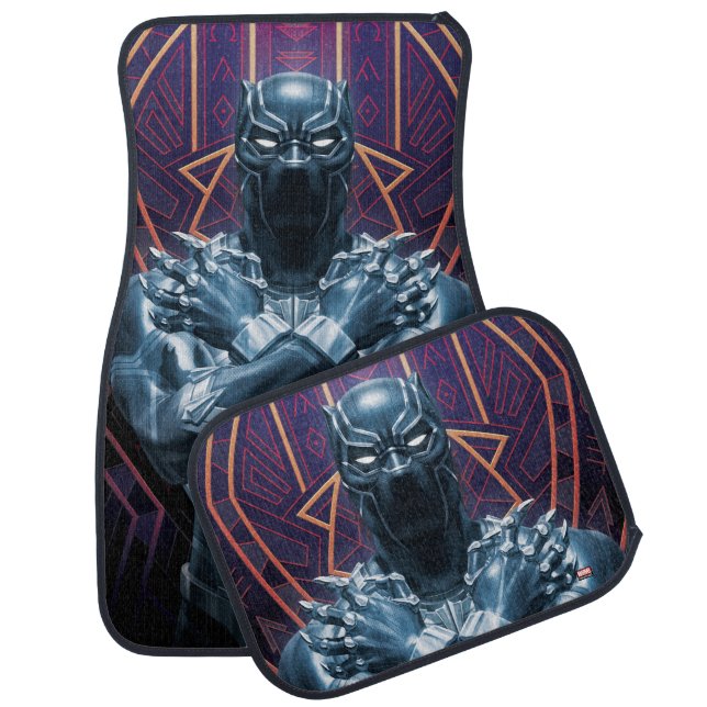 Avengers Classics | Black Panther Salute Car Floor Mat (Set)