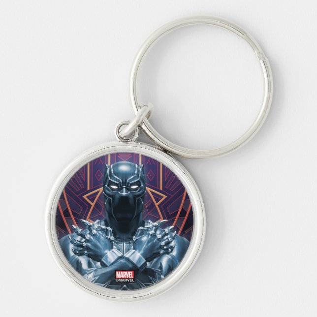 Avengers Classics | Black Panther Salute Keychain (Front)