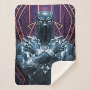 Avengers Classics   Black Panther Salute Sherpa Blanket
