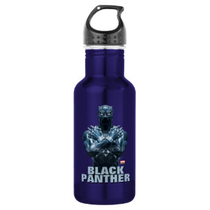 Avengers Classics   Black Panther Salute Stainless Steel Water Bottle