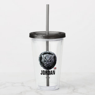 Avengers Classics Black Panther Stone Emblem Acrylic Tumbler