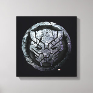 Avengers Classics Black Panther Stone Emblem Canvas Print
