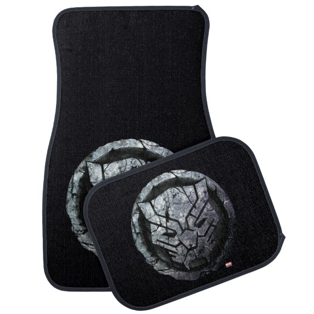 Avengers Classics | Black Panther Stone Emblem Car Floor Mat (Set)