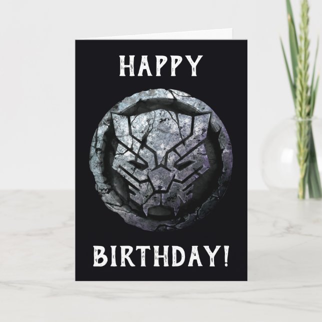 Avengers Classics | Black Panther Stone Emblem Card (Front)