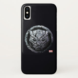 Avengers Classics Black Panther Stone Emblem iPhone X Case