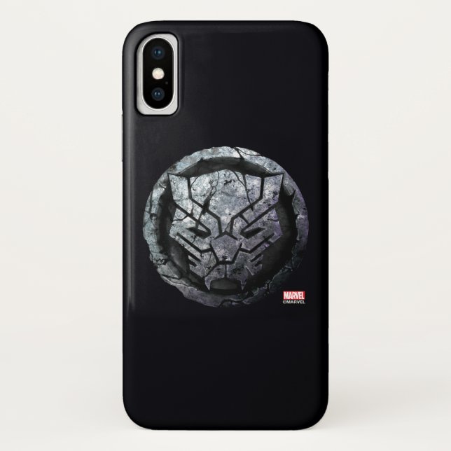Avengers Classics | Black Panther Stone Emblem Case-Mate iPhone Case (Back)
