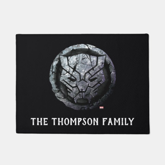 Avengers Classics | Black Panther Stone Emblem Doormat (Front)