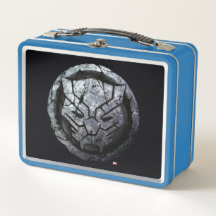 Avengers Classics Black Panther Stone Emblem Metal Lunch Box
