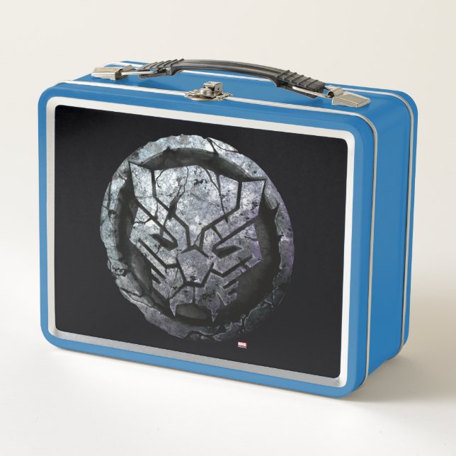 Avengers Classics | Black Panther Stone Emblem Metal Lunch Box (Front)