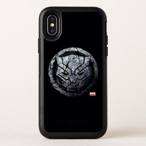 Avengers Classics  Black Panther Stone Emblem OtterBox Symmetry iPhone X Case