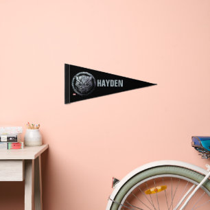 Avengers Classics   Black Panther Stone Emblem Pennant Flag