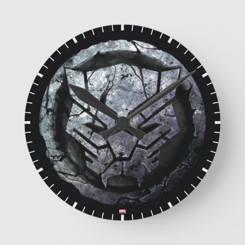 Avengers Classics  Black Panther Stone Emblem Round Clock