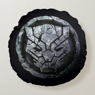 Avengers Classics   Black Panther Stone Emblem Round Pillow
