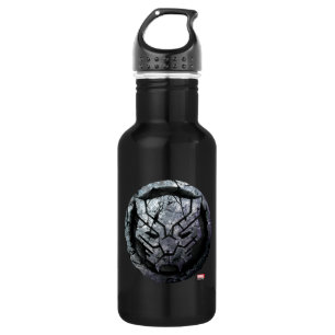 Avengers Classics   Black Panther Stone Emblem Stainless Steel Water Bottle