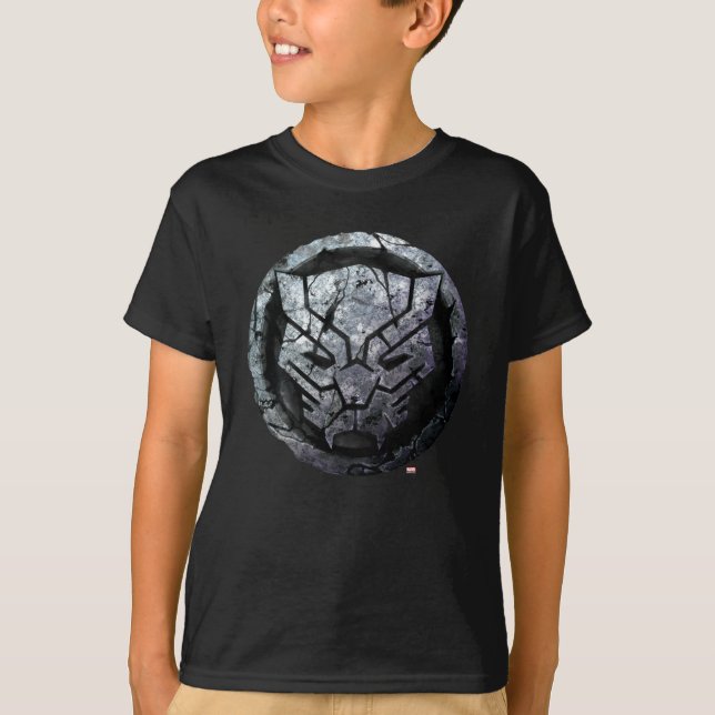 Avengers Classics | Black Panther Stone Emblem T-Shirt (Front)