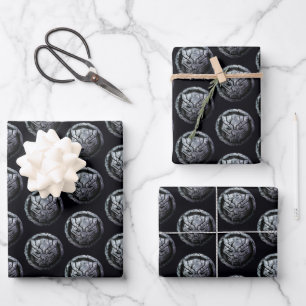 Avengers Classics   Black Panther Stone Emblem Wrapping Paper Sheets