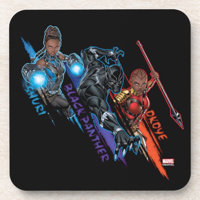 Avengers Classics | Black Panther Team Up Beverage Coaster (Front)