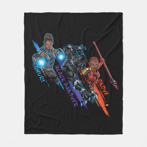 Avengers Classics  Black Panther Team Up Fleece Blanket