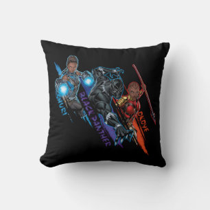Avengers Classics   Black Panther Team Up Throw Pillow