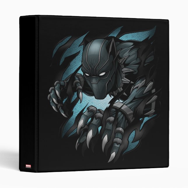 Avengers Classics | Black Panther Tearing Through 3 Ring Binder (Front/Spine)