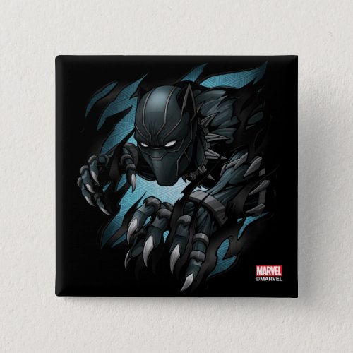 Avengers Classics  Black Panther Tearing Through Button