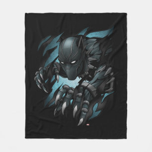 Avengers Classics   Black Panther Tearing Through Fleece Blanket