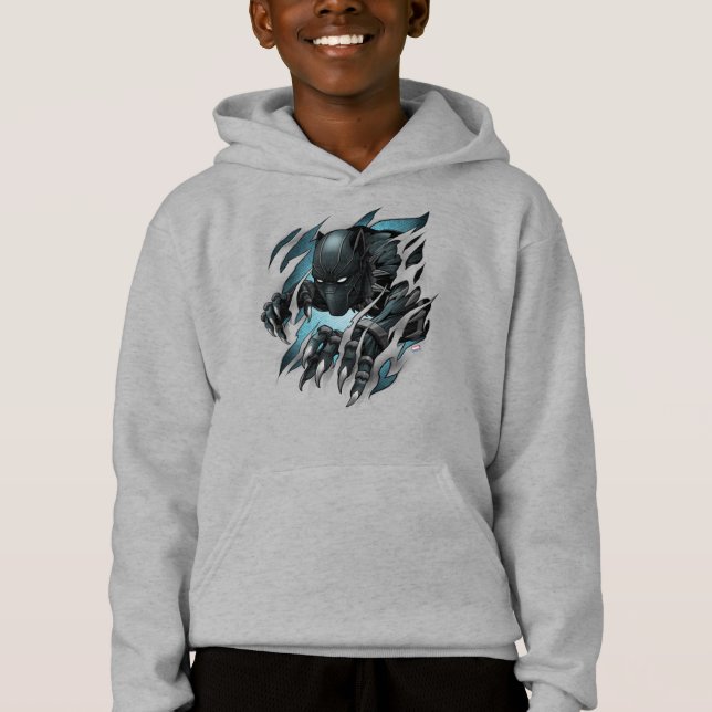 Avengers Classics | Black Panther Tearing Through Hoodie (Front)