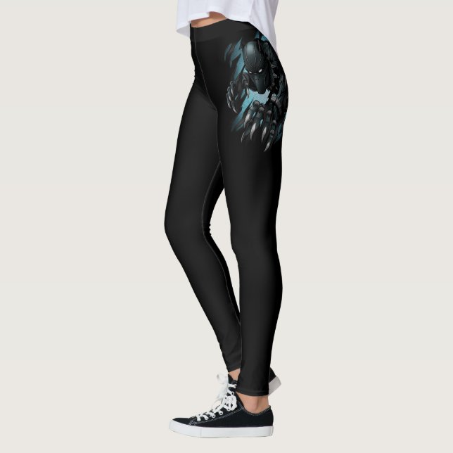 Avengers Classics | Black Panther Tearing Through Leggings (Left)
