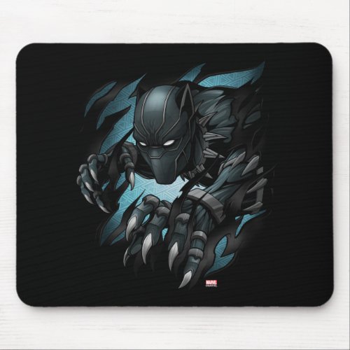 Avengers Classics  Black Panther Tearing Through Mouse Pad