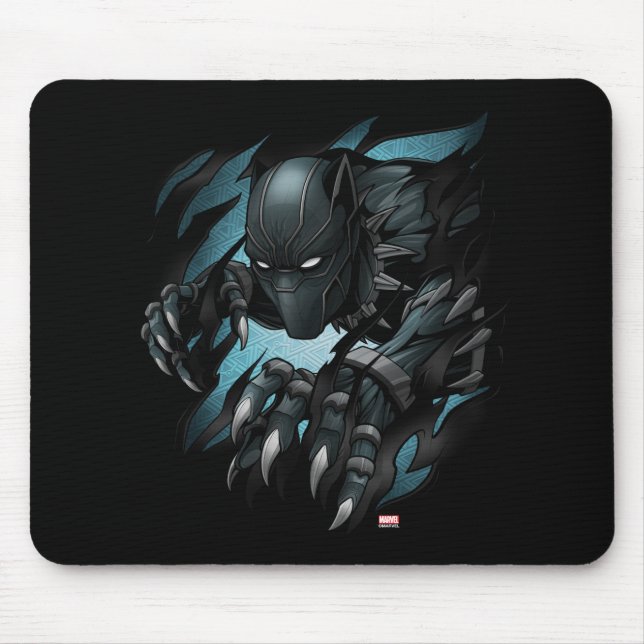 Avengers Classics | Black Panther Tearing Through Mouse Pad (Front)