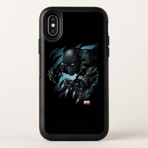 Avengers Classics  Black Panther Tearing Through OtterBox Symmetry iPhone X Case