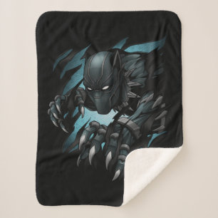 Avengers Classics   Black Panther Tearing Through Sherpa Blanket