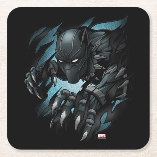 Avengers Classics  Black Panther Tearing Through Square Paper Coaster