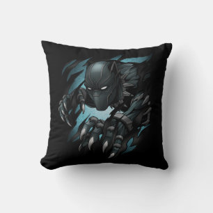 Avengers Classics   Black Panther Tearing Through Throw Pillow