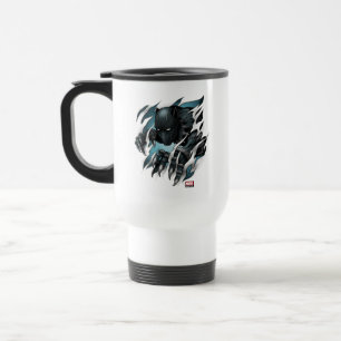 Avengers Classics   Black Panther Tearing Through Travel Mug